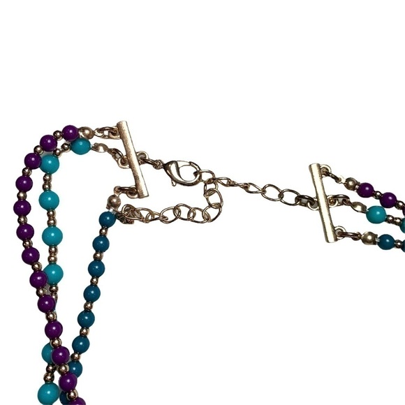 Boho Blue & Purple Necklace & Earring Bundle - Picture 8 of 14